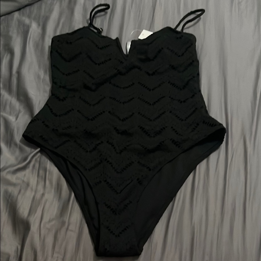 Refuge Black One Piece Swimsuit